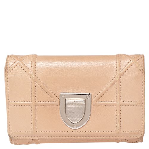 Leather ama Trifold Wallet - Dior - Modalova