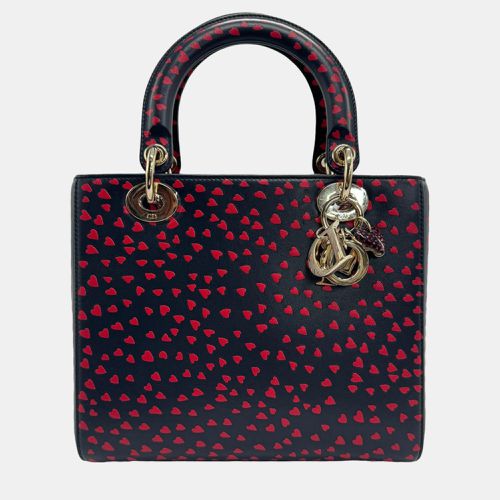 Red Leather Medium I Love Paris Lady Tote Bag - Dior - Modalova