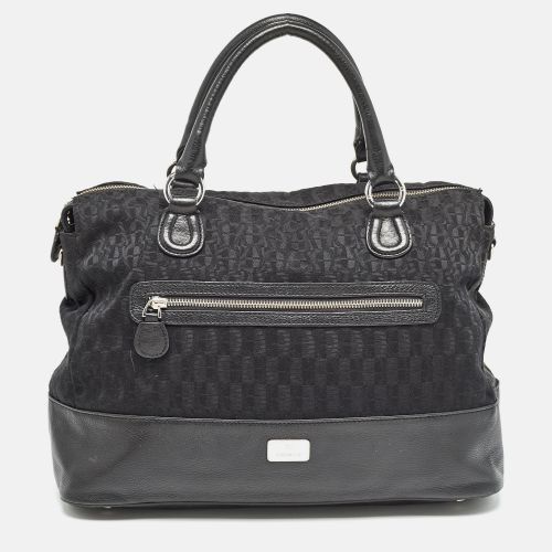 Monogram Canvas and Leather Front Pocket Tote - Aigner - Modalova