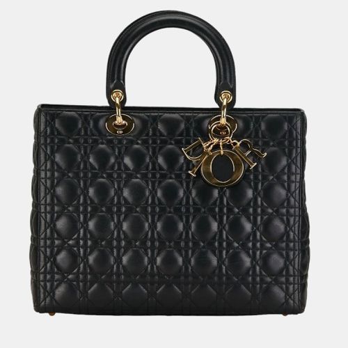 Leather Large Lady Top Handle Bags - Dior - Modalova