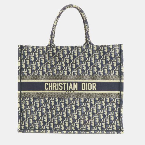 Oblqiue Canvas Large Book Tote Tote Bag - Dior - Modalova