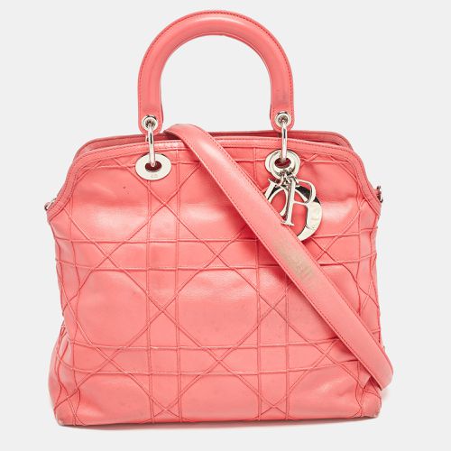 Coral Cannage Leather Granville Tote - Dior - Modalova