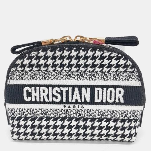 Christian /White Canvas Caro Cosmetic Pouch - Dior - Modalova