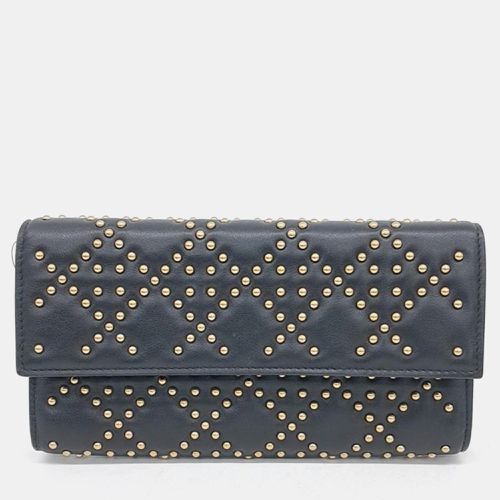 Christian Calfskin Cannage Studded Wallet on Chain - Dior - Modalova