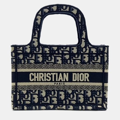 Christian Oblique Book Tote Mini Tote Bag - Dior - Modalova