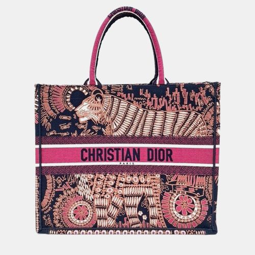 Christian Canvas Book Tote Bag - Dior - Modalova