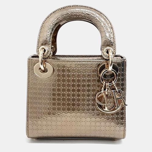 Christian Cannage Leather Lady Mini Top Handle Bag - Dior - Modalova