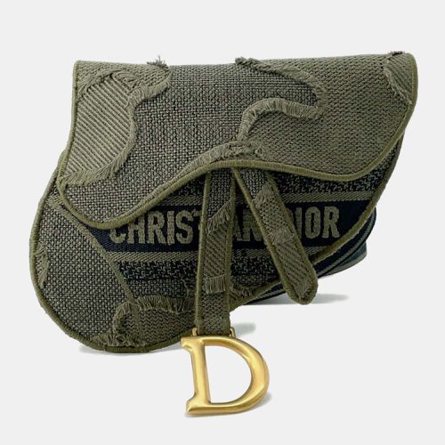 Green Camouflage Saddle Belt Bag - Dior - Modalova