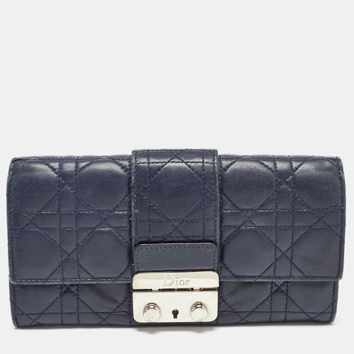 Cannage Quilted Leather New Lock Wallet on Chain - Dior - Modalova