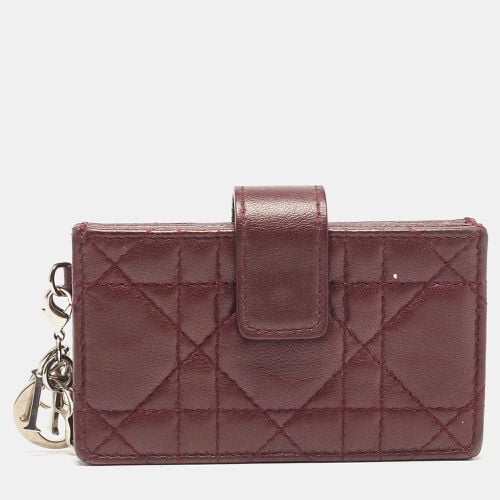 Cannage Leather Lady 5 Gusset Card Case - Dior - Modalova