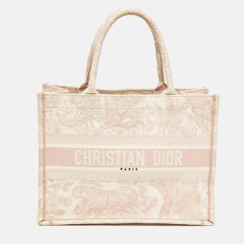 Embroidery Canvas Medium Book Tote - Dior - Modalova