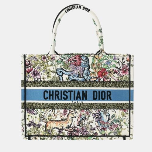 Canvas Embroidered Medium D-Constellation Book Tote Tote Bag - Dior - Modalova