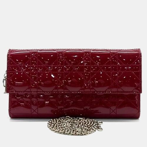 Christian Patent Cannage Clutch - Dior - Modalova