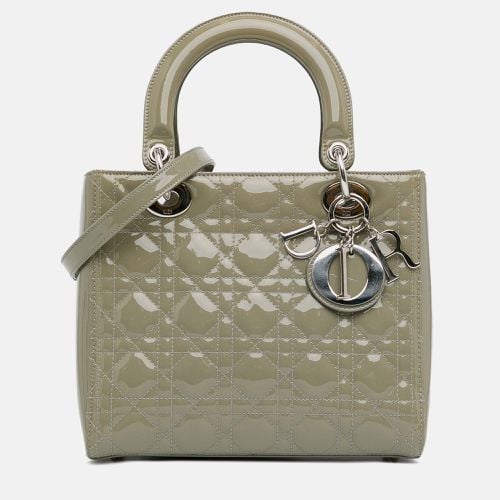 Patent Leather Medium Cannage Lady Tote Bag - Dior - Modalova