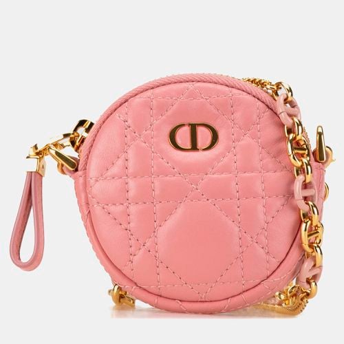 Mini Lambskin Cannage Round Caro Pouch - Dior - Modalova