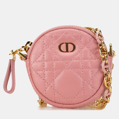 Lambskin Cannage Round Mini Caro Pouch - Dior - Modalova