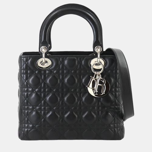 Christian Leather Lady Medium Shoulder Bag - Dior - Modalova