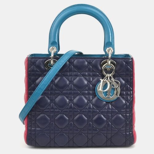 Christian Lady Lambskin Purple X Pink Blue Green Handbag - Dior - Modalova