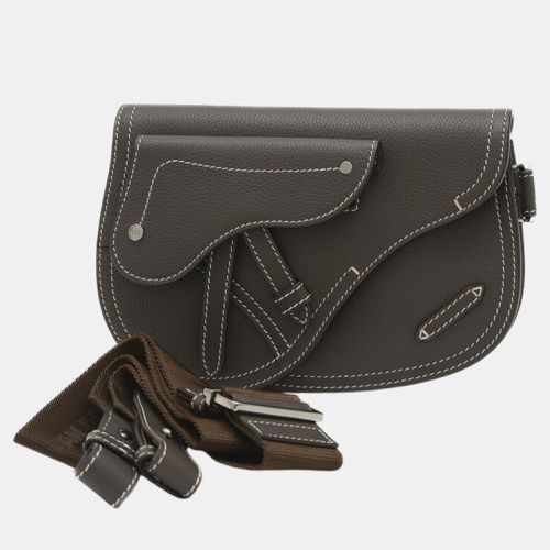 Christian Leather Saddle Bag - Dior - Modalova