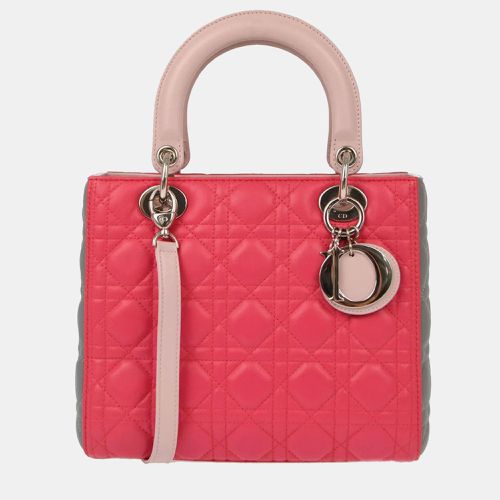 Christian Lambskin Lady Cannage Handbag - Dior - Modalova