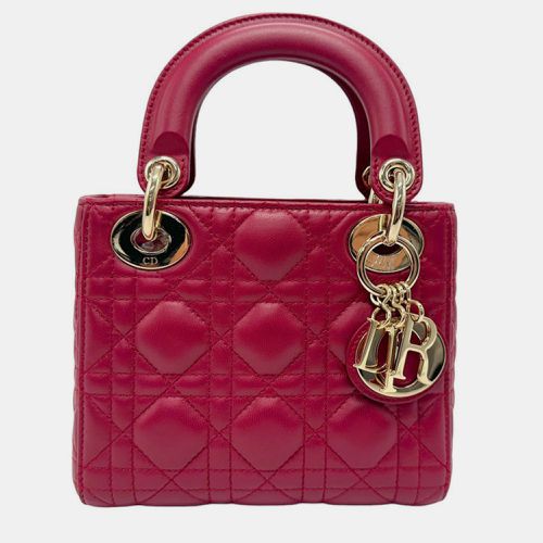 Christian leather gold Lady handbag - Dior - Modalova