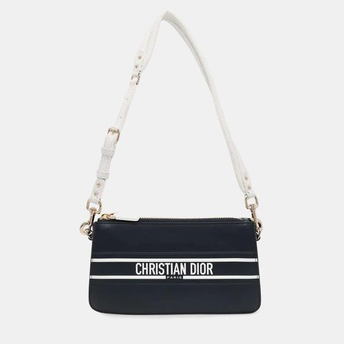 Navy/White Leather Vibe Shoulder Bag - Dior - Modalova