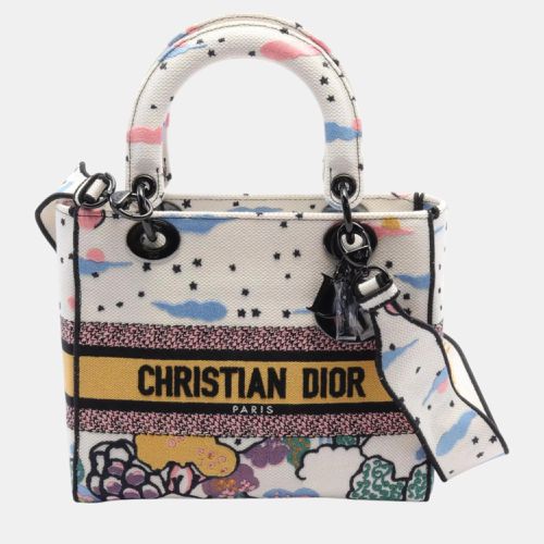 Christian Canvas White Lady Handbag - Dior - Modalova