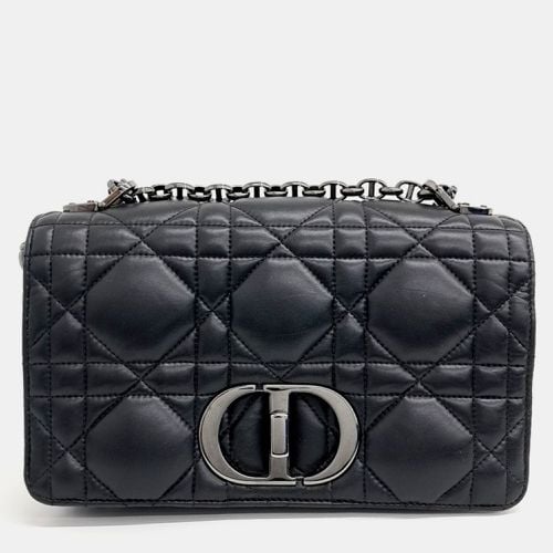 Dior Black Leather Caro Medium Bag - Dior - Modalova