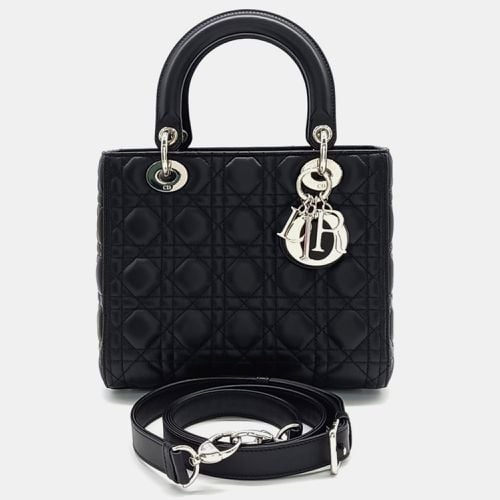 Leather Cannage Lady Medium Bag - Dior - Modalova