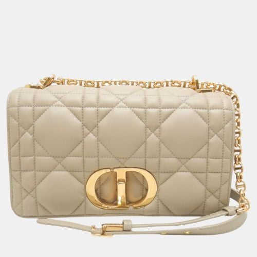 Christian Calfskin Caro Medium Macrocannage Shoulder Bag - Dior - Modalova