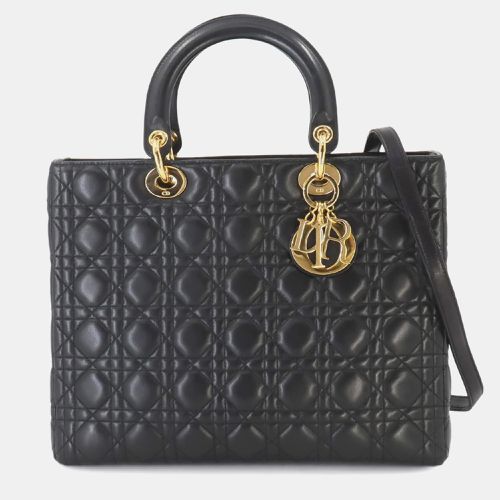 Christian Leather Lady Large Shoulder Bag - Dior - Modalova