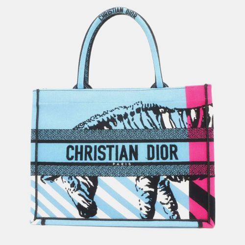 Christian Book D-Jungle Pop Medium Canvas Tote Bag - Dior - Modalova