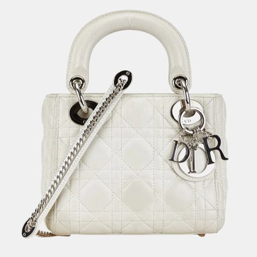 Christian Leather Lady Cannage Handbag - Dior - Modalova