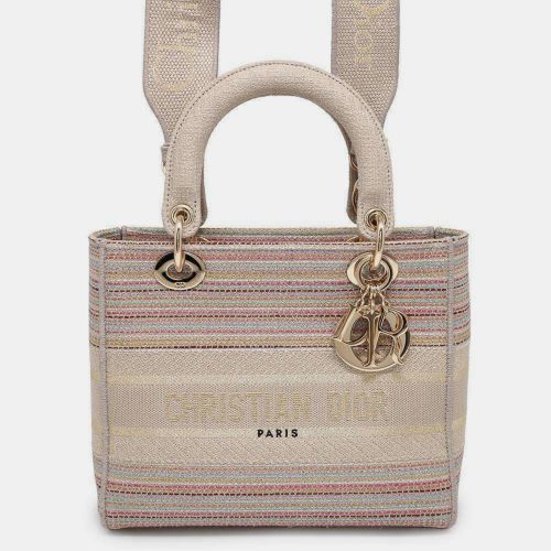 Multicolor Canvas Medium Lady D-Lite Shoulder Bag - Dior - Modalova