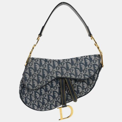 Christian Canvas Trotter Saddle Shoulder Bag - Dior - Modalova