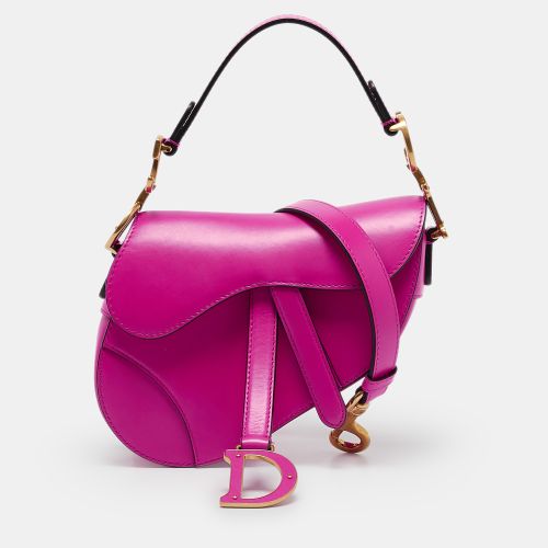 Dior Pink Leather Mini Saddle Bag - Dior - Modalova