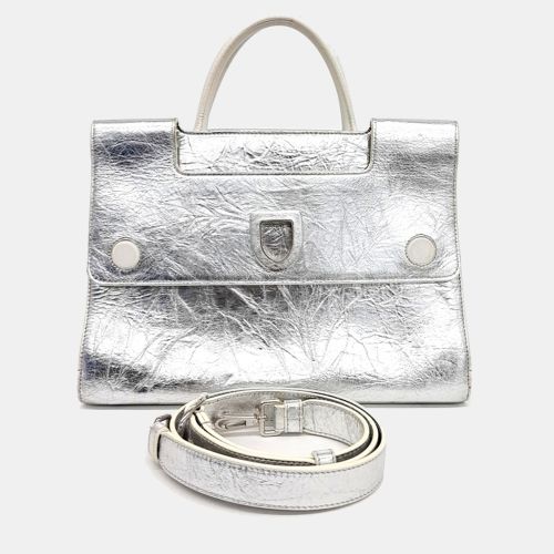 Leather Diolamar tote and shoulder bag - Dior - Modalova