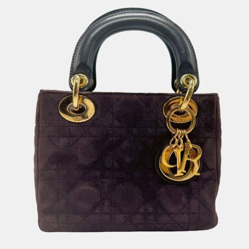 Christian Suede Lady Shoulder Bag - Dior - Modalova