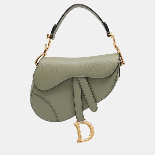 Leather Mini Saddle Shoulder Bag - Dior - Modalova