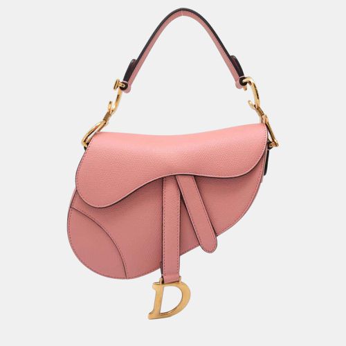 Leather Mini Saddle Shoulder Bag - Dior - Modalova