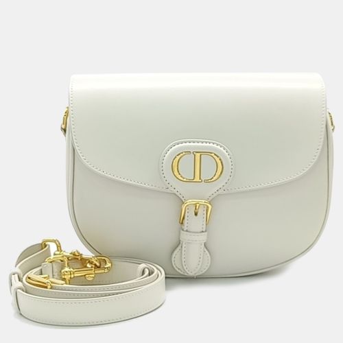 Dior White Leather Bobby Medium Bag - Dior - Modalova