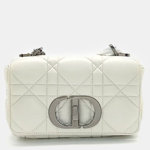 Dior White Leather Caro Small Bag - Dior - Modalova