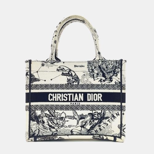 White Canvas Book Tote Bag 26 - Dior - Modalova