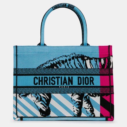 Canvas Medium D-Jungle Pop Book Tote Bag - Dior - Modalova