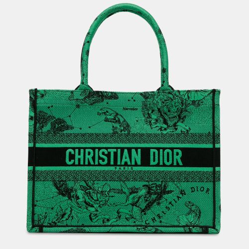 Embroidered Canvas Medium Book Tote Bag - Dior - Modalova