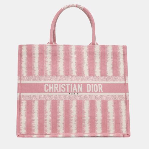 Striped Canvas Large Book Tote Bag - Dior - Modalova