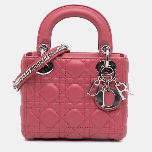 Mini Lambskin Cannage Lady Tote Bag - Dior - Modalova