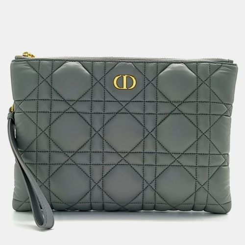 Dior Grey Leather Caro Clutch bag - Dior - Modalova