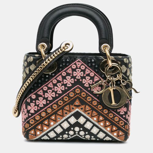 Mini Calfskin Embroidered Lady - Dior - Modalova