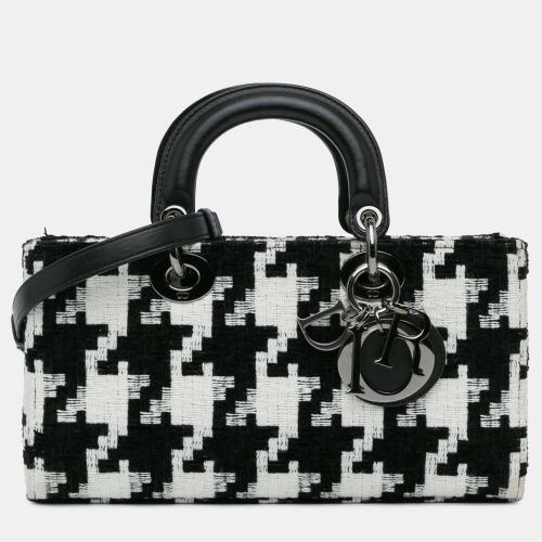 White Medium Canvas Macro Houndstooth Lady D Joy - Dior - Modalova